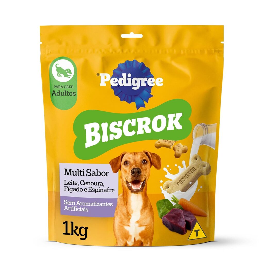 Biscoito Pedigree Biscrok Para Cães Adultos Multi, 1 kg