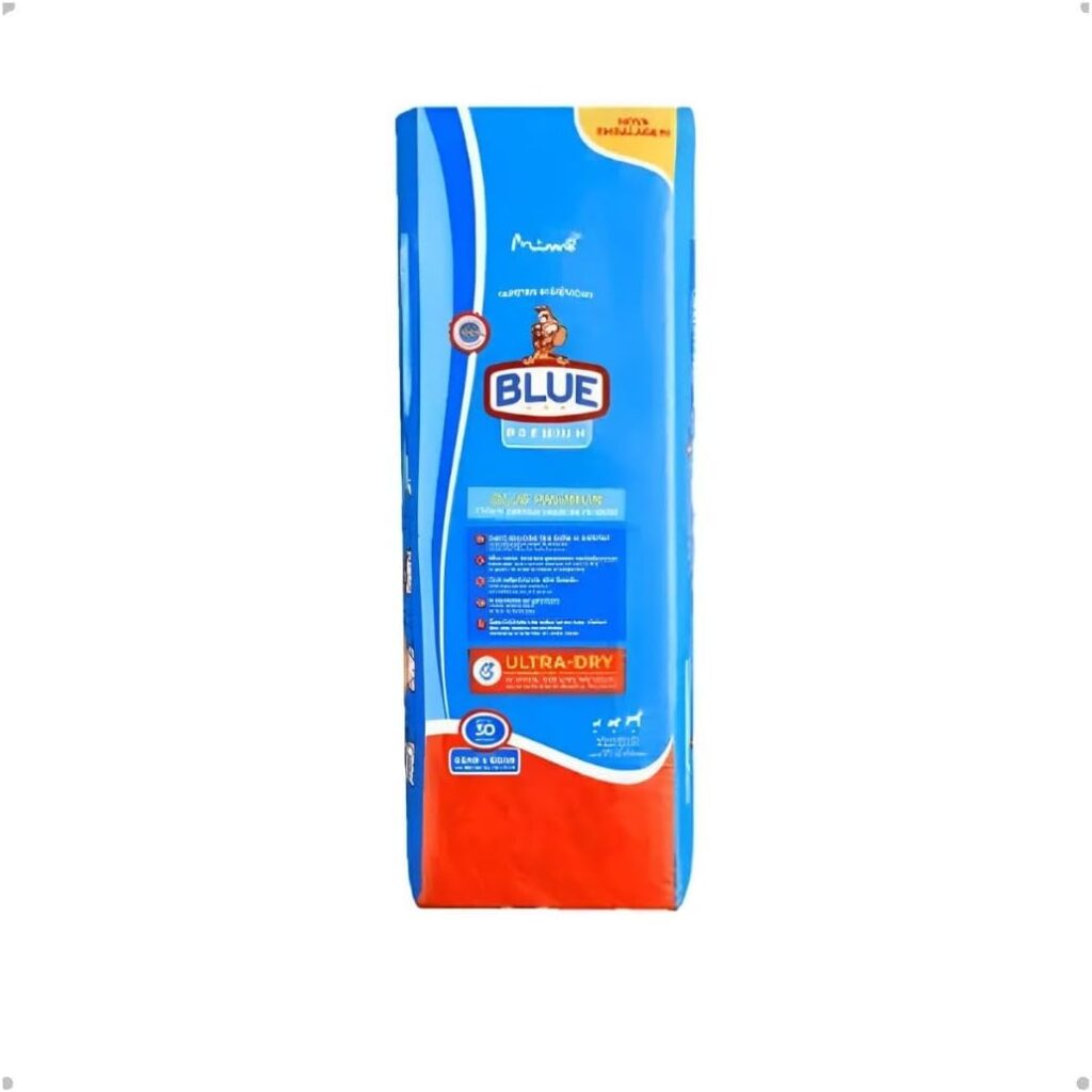 Blue Premium Tapete Higiênico Descartável para Cães, 30 Unidades