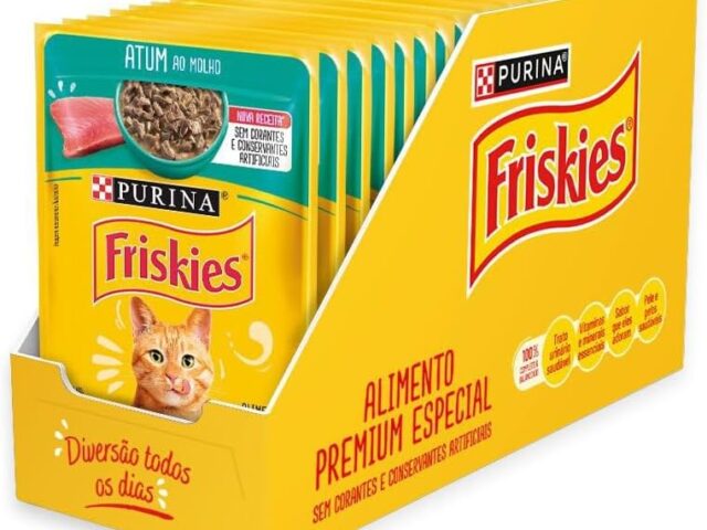 Pack Nestlé Purina Friskies Ração Úmida Para Gatos Adultos Atum Ao Molho - Com 15 Sachês 85g