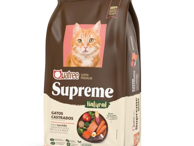 Quatree Supreme Ração para Gatos Castrados Salmao 10.1kg