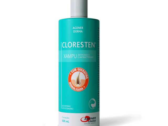 Shampoo Cloresten Antifúngico E Antibacteriano De 500ml