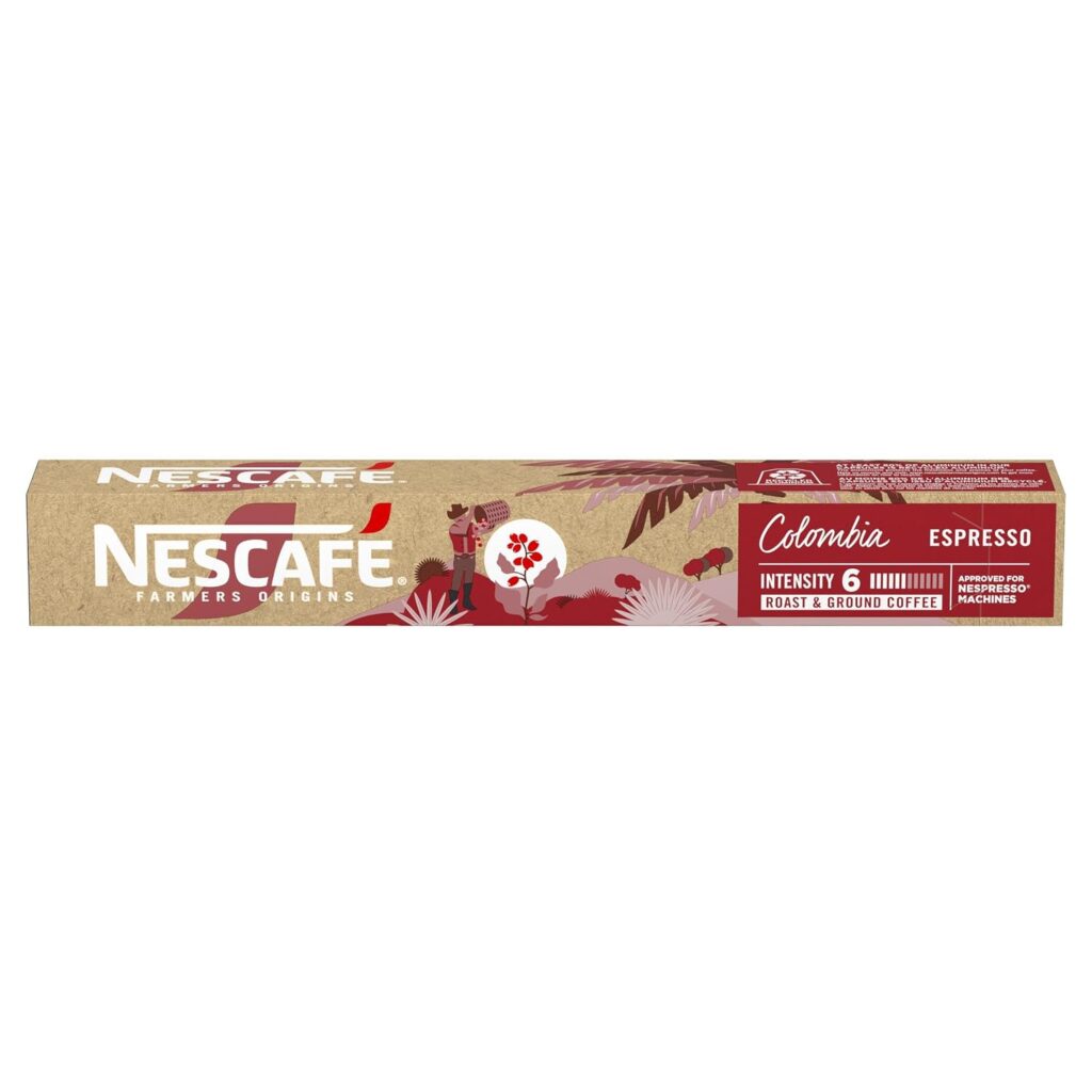 Café em Cápsula Compatível com Nespresso Nescafé Farmers Origins Colombia 10 Cápsulas
