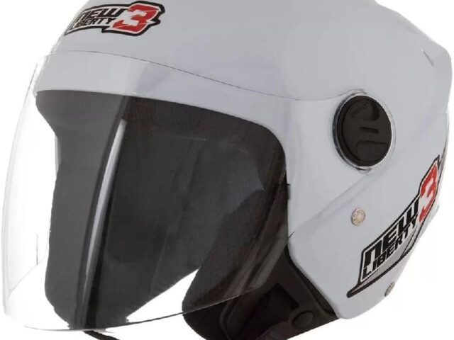 CAPACETE ABERTO PRO TORK NEW LIBERTY 3 SOLID BRANCO TAM. 58