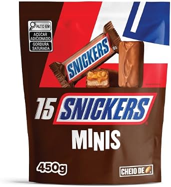 Chocolate Snickers Original Minis 15Un