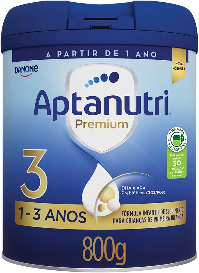 Danone Nutricia - Aptanutri Premium 3, 1-3 anos, Fórmula de Seguimento, 800g