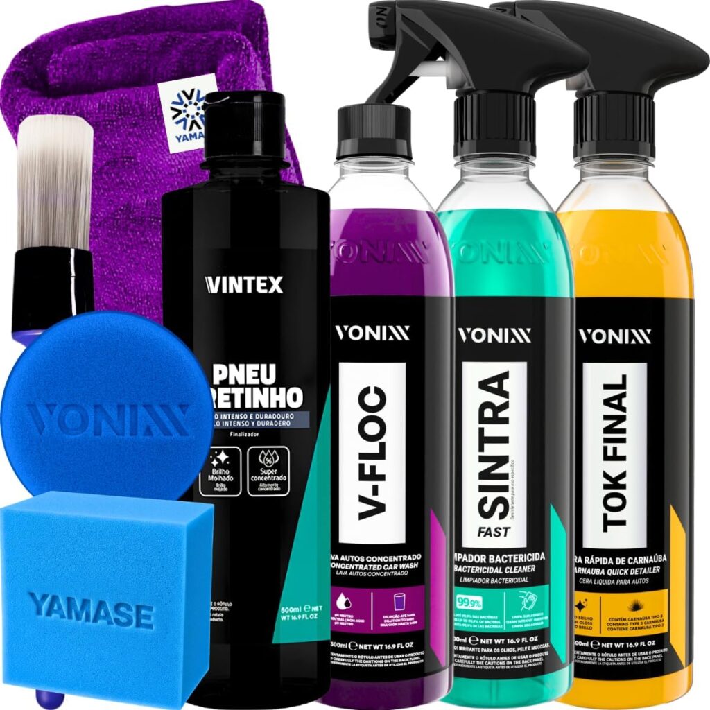Kit Shampoo V-Floc Cera Tok Final Limpador Sintra Fast Vonixx Pretinho Vintex