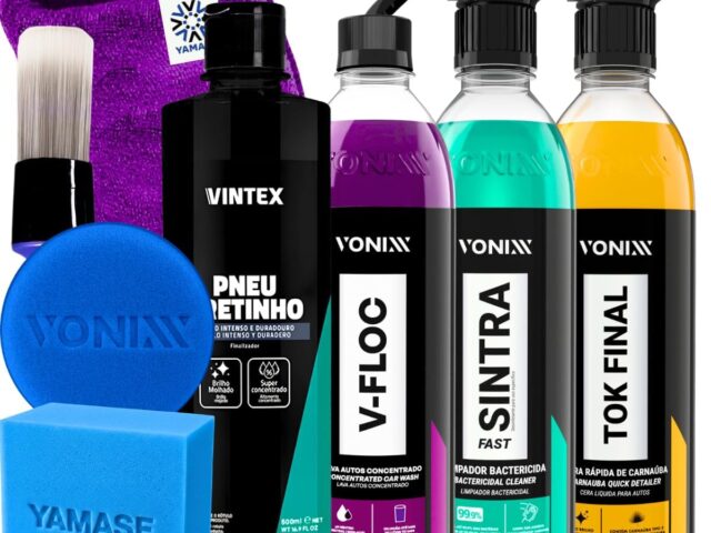 Kit Shampoo V-Floc Cera Tok Final Limpador Sintra Fast Vonixx Pretinho Vintex