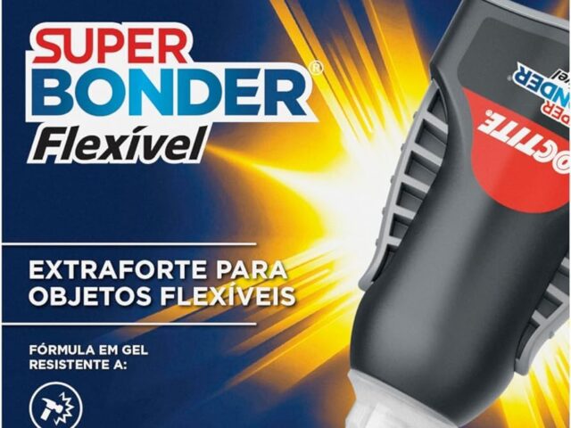 Loctite Super Bonder Flexível Controle, Super Cola Gel, Transparente, 1x3g
