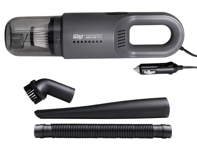 WAP Aspirador de Pó Automotivo Car 12V2, Portátil, 420ml, com Recipiente Removível e Filtro Lavável, 180W 12VDC